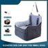 TOPOmerice 30 lbs, Dog Car Seat for Small Dogs, Elevated Pet Booster Seat with Safety Leash & Anti-Slip Base, Washable
