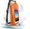 IP68 Waterproof Dry Bag, 2L - Roll Top Waterproof Pool Bag with Phone Pouch, Boating & Kayak Accessories (Orange)