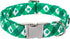 Maca Bates Clover Dog Collar, Comfortable Soft St. Patrick's Day Collar with Adjustable Metal Buckle