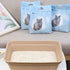 8 Pack 16.7" 13" 4" WUWEOT Disposable Cat Litter Box, Paper Cat Litter Tray Pet Litter Pan, X X Travel Small Animal