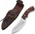 Nessmuk Knife Bushcraft Knives, 8.75 Inches Fixed Blade Hunting Knife, Outdoor Survival Knife with Sheath