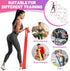 Resistance Bands, 5 Pcs Elastic Stretch Bands for Fitness, Yoga, Pilates, and Strength Training at Home