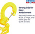Scuba Choice Double Hose Holder Clip – Holds 2 Low/High-Pressure Hoses, Tangle-Free Design for Diving