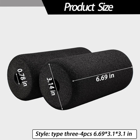 RSFCWS (6.69 3.1 3.1 Protective Pads * * in) Cushion for Exercise Equipment, Soft Foam Padding Sponge Rollers