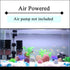 2 AQUANEAT Aquarium Air Powered Sponge Filter with Ceramic Media Balls, for Betta Fry Shrimp Fish Tank, with Spare