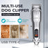 8 Trimmer Dog Clippers for Grooming Thick Hair, Upgrade Low Noise Pet Shaver Kit with Size Combs for Dogs Cats Pets