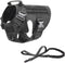 Tactical Dog Harness Vest with Handle, Military Working Training Molle Vest, Black Harness with Leash and Metal Buckles