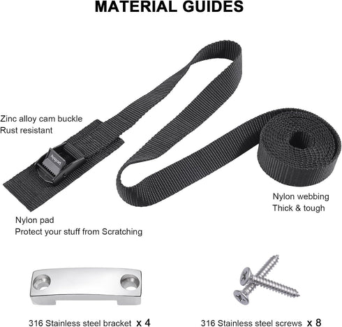 72, Ayaport Battery Tie Down Strap Battery Box Hold Down Kit Battery Tie Down Kit, with Stainless Steel Bracket