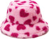 Winter Fuzzy Fluffy Bucket Hat Plush Faux Fur Fisherman Warm Hat for Women