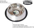 ICONIC PET 64 oz Stainless Steel Non Skid Pet Food/Water Bowl with Rubber Ring, Dishwasher Safe, Noise Free