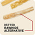 12" 3 Pack Redbarn Pet Products All-Natural Large Beef Collagen Sticks for Dogs - Long Lasting Low-Odor Alternative
