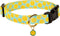 Cute Cotton Dog Collar, Summer Lemon Pattern Adjustable Soft Collar for Small Medium Large Dogs, for Boys and Girls