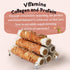 Dogs6pcs ASMPET Dog Treats Bones, Chicken Wrapped Rawhide Sweet Potato Sticks for Small Medium Large