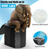 Portable Camping Toilet with PU Cushion, Folding Porta Potty for Adults with Lid and Toilet Paper Holder, Waterproof