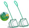 2 Pack Aquarium Fish Nets - DSSPORT 4 Inch Small Mesh Catch Nets with Plastic Handle, Pine Green