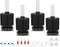 ALEGI 4pcs Large Aquarium Sponge Filter with Suction Cups and Check Valves for Breeding Fry Betta Shrimp Fish Tank