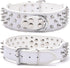 Spiked Studded Dog Collar, PU Leather Adjustable Collars for Medium or Large Breed Pets (XL, Leopard1)