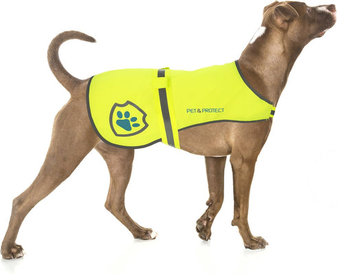 Reflective Dog Coat for Safety – High-Visibility Dog Vest for Walking, Jogging or Training – Sizes Small to Large