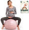 Trideer Pregnancy Birthing Ball, 1.7mm Extra Thick Yoga Ball for Maternity, Labor,