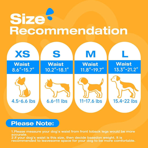 360Stretchy Count, 60.0) Pet Soft Disposable Dog Diapers Female, Pull Up Doggie Diapers for Female Dogs, Waist Puppy