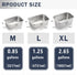 Stainless Steel Dog Bowls for Large Dogs, High Capacity Metal Food and Water Bowls, 0.85 Gallons