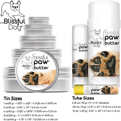 The Blissful Dog Paw Butter, 4 oz. Moisturizer for Dry Paw Pads, Softens & Protects Rough Paws