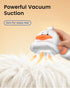 4-in-1 Vacuum Dog Brush for Shedding, Self-Cleaning Slicker & Undercoat Rake, Deshedding Grooming Tool, Anti-Static