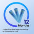 GKJ 48pcs 12-Month 7-Layer Cat Litter Refill Bags, for Up to Supply, Replaced Cat Waste Bags for Litter Trash Can, EVOH