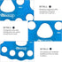 NewDoar 40KN Paw Rigging Plate with 4/5 Holes for Rock Climbing Gear, 8 Holes, Blue