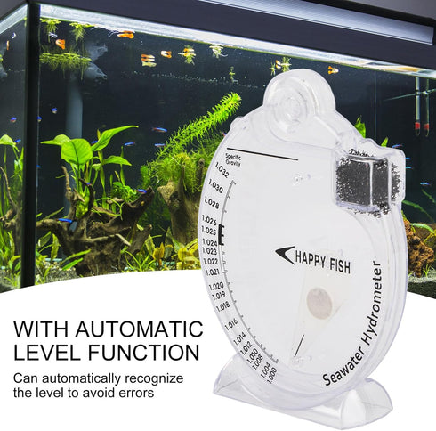 Zerodis Sea Hydrometer - Salinity Specific Test Concentration Aquarium Testing Tool for Fish Water Marine Sea Saltwater