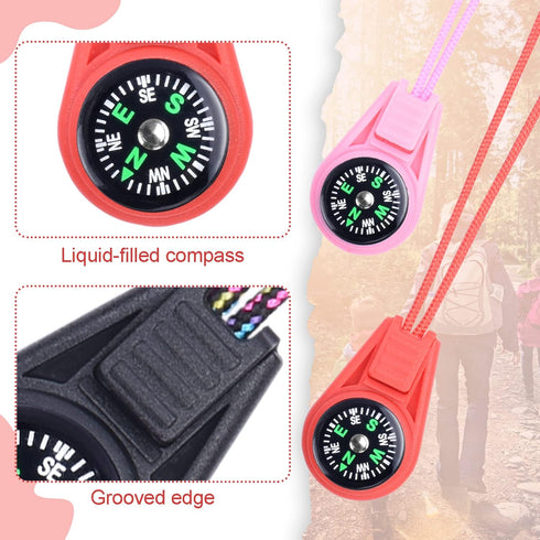 25 Pack Compass for Kids Mini Compasses Bulk Kids Toy Compass for Party Favor/Hiking/Scout Classroom Learning
