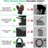 Sckee Camping Toilet, Portable Toilet for Adults, Portable Travel Folding Toilet with Lid and Paper Holder, Compact