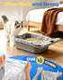 KropBom 120 Count NeakasaM1 11/12 27*13in Automatic Cat Litter Box Liners Bags Compatible with Petpivot Autoscooper