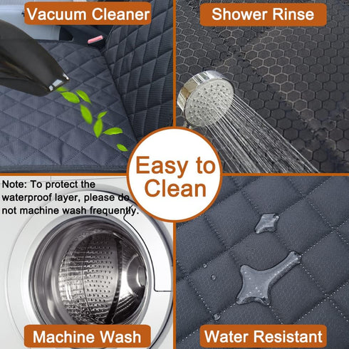 2PCS Paw Jamboree Dog Car Front Seat Covers Scratch-Proof Pet Car Seat Cover Non-Slip Car Seat Protector for Dogs