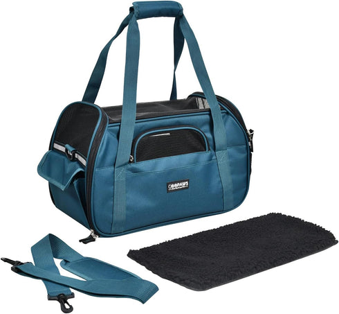19" 10" 13" JESPET Soft-Sided Kennel Pet Carrier for Small Dogs, Cats, Puppy, Airline Approved Cat Carriers Dog Carrier