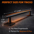 11" Setup Fingerboard Rail Metal Round Grind Rail Non-Slip Stable Base for Smooth Slides & Grinds Fingerboard Trick