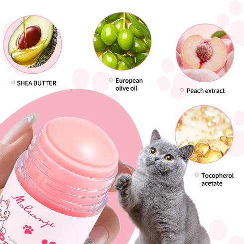 Steigullage Ingredients1.41oz, Cats Paw Balm Lick Safe,paw Butter for Cat-Friendly Natural Pet Paw Wax moisturizer