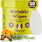 Natural Dog Company Wrinkle Wipes for Dogs, 50 Count, Hypoallergenic Cleaning & Deodorizing Wipes for Grooming