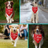 I Love My Mom Dog Bandana Dog Birthday Pet Triangle Scarf Accessories Gender Reveal Baby Announcement Photo Props