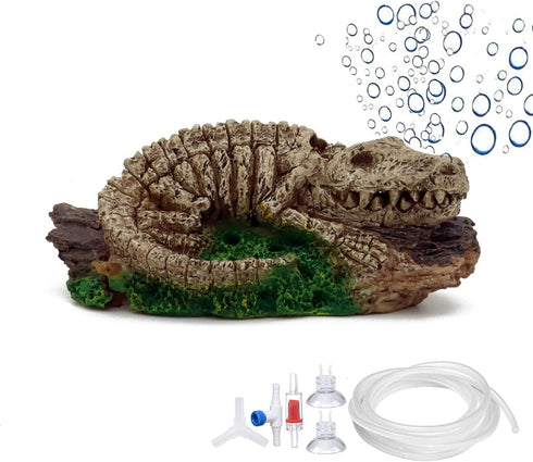 ALEGI Aquarium Air Bubbler Decorations, Dinosaur Air Bubbler Decor Ornament for Fish Tank