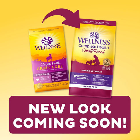 Wellness Complete Health Grain-Free Small Breed Dry Dog Food, Natural Ingredients, 4-Pound Bag