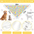 QIRUIMI 2 Pack Set Easter Dog Bandana, Adjustable Holiday Party Pets Rabbit Easter Egg Bandana Triangle Bibs Dog Cat