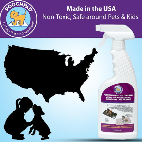 Potty Training Attractant Spray for Dogs & Puppies: 16 oz, Indoor & Outdoor Use, Housebreaking Supplies