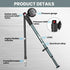 Hycline Shock Pump for Mountain Bike, High Pressure 300 Psi for Bicycle Suspension with Gauge