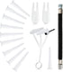 Skylety 16-Piece Exercise Ball Plug Replacement Kit with Needle, Nozzle, Rubber Hose,