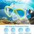 Kids Snorkel Set, Dry Top Snorkeling Gear for Youth Boys Girls, Tempered Glass Swimming Diving Mask