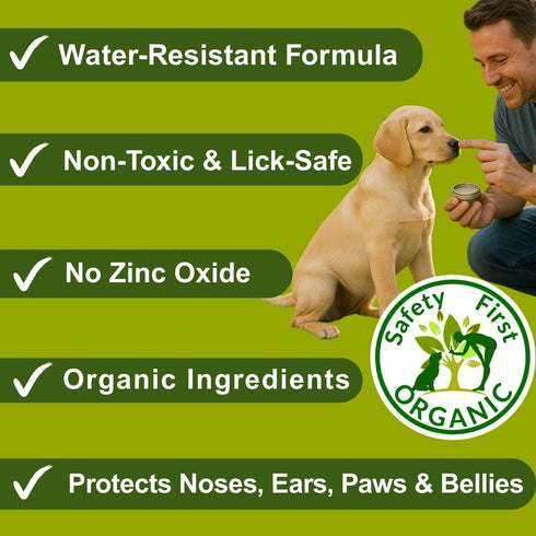 2 oz Sit Stay Forever Organic Sunscreen for Dogs and Cats, Dog Sunscreen, Dog Beach Essentials, Pet Sunscreen Cream