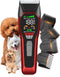 Wide Blade Dog Cat Clippers - Professional Cordless Grooming Tools for Thick