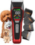 Wide Blade Dog Cat Clippers - Professional Cordless Grooming Tools for Thick
