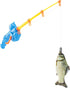 Fairly Odd Novelties Cat Fishing Pole Toy, Funny Interactive Fish Toy for Cats, Kittens, and Small Pets, Multi-Colored